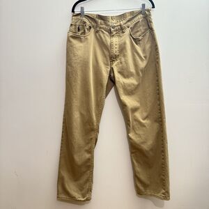 VINTAGE Polo Ralph Lauren Chino Pants Mens 34x30 Beige Khaki Straight Leg Cotton